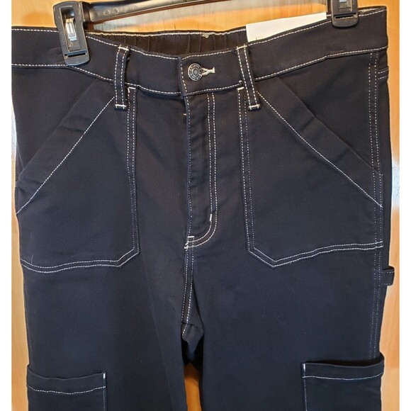 Arizona Jean Co Black Skater Jeans NWT Size 10 Y2K Relaxed Wide Leg Streetwear - Picture 5 of 16